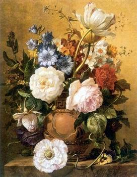 unknow artist Floral, beautiful classical still life of flowers.124 oil painting image